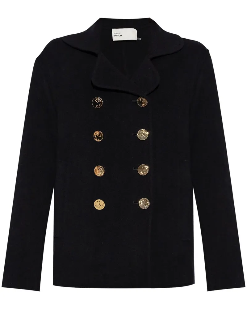 Tory Burch Cabanjacke aus Wolle - Schwarz Schwarz