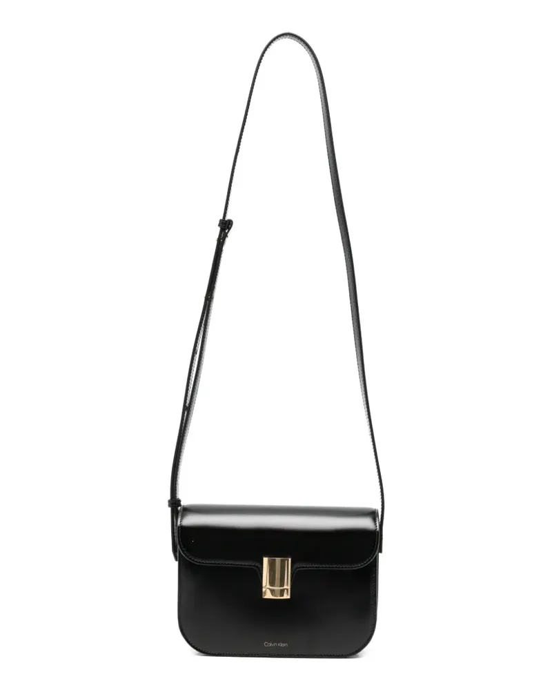 Calvin Klein Tilla leather shoulder bag - Schwarz Schwarz