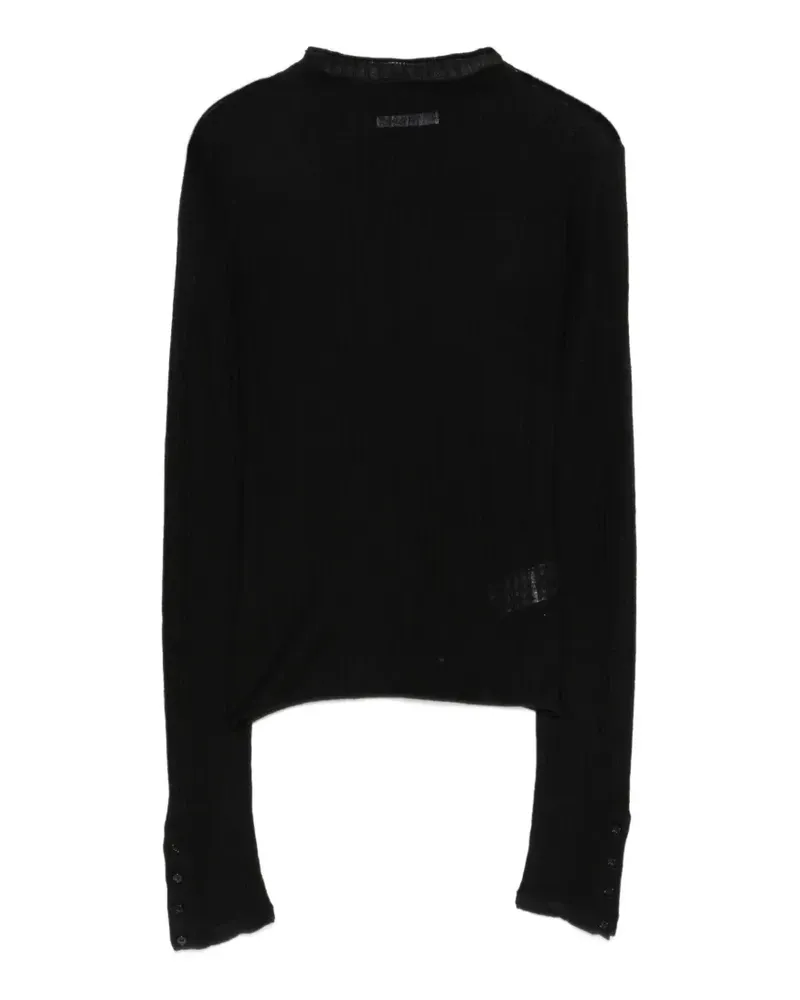 Patrizia Pepe ribbed-knit sweater - Schwarz Schwarz