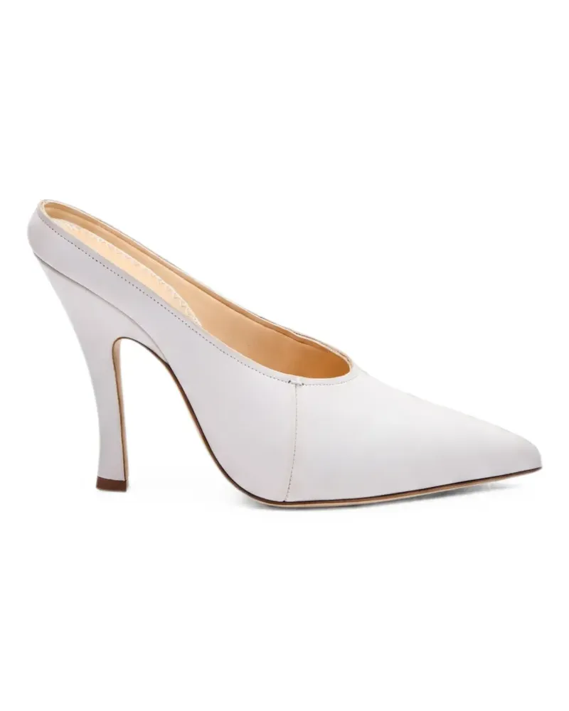 Magda Butrym pointed-toe heeled mules - Weiß Weiß