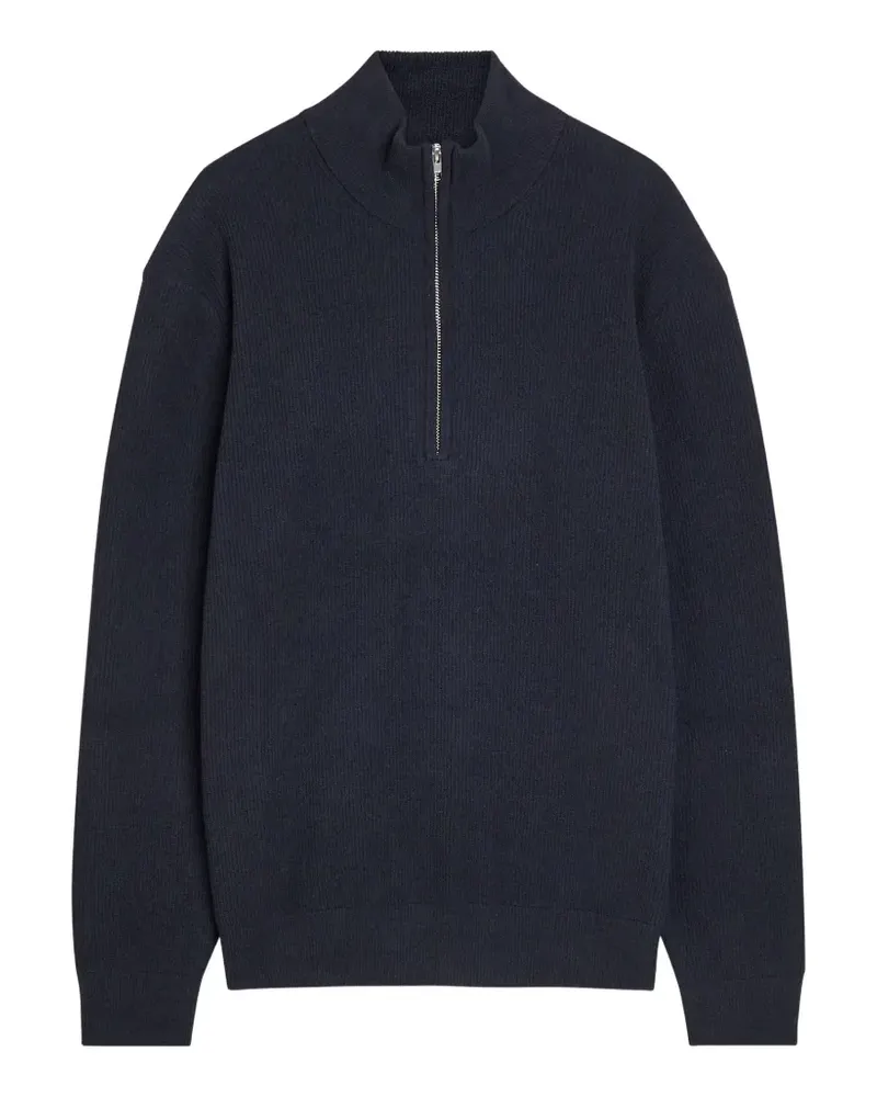 NN 07 Danny half-zip sweater - Blau Blau