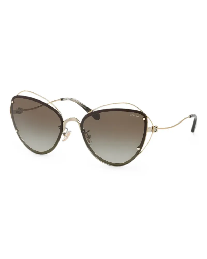 Coach Cat-Eye-Sonnenbrille mit Farbverlauf - Gold Gold