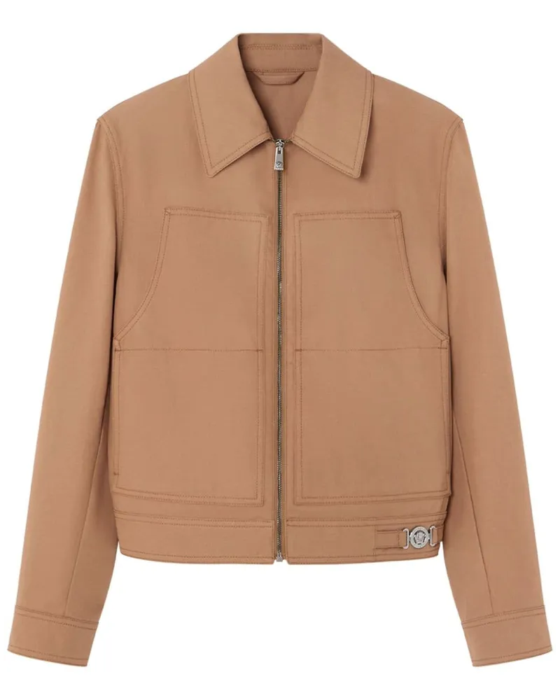 Versace Blousonjacke aus Canvas - Nude Nude