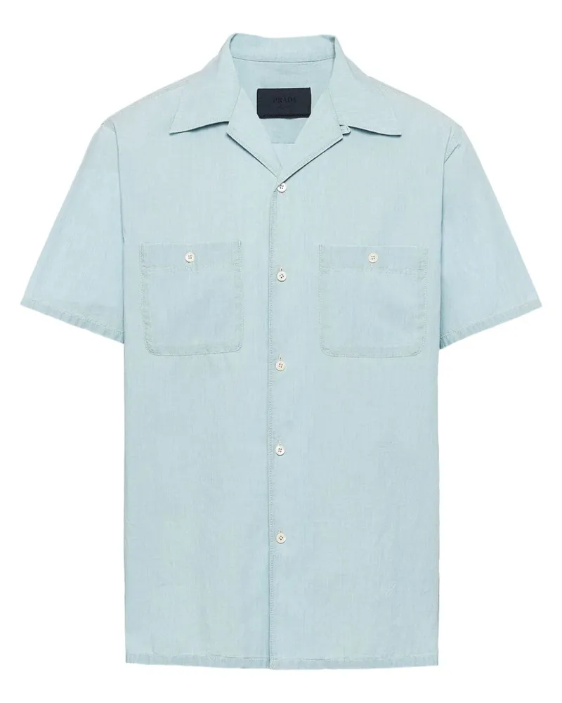 Prada Hemd mit kurzen Ärmeln - Blau Blau