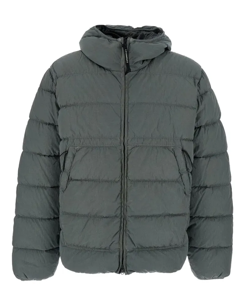 C.P. Company Chrome-R Goggle hooded puffer jacket - Grau Grau