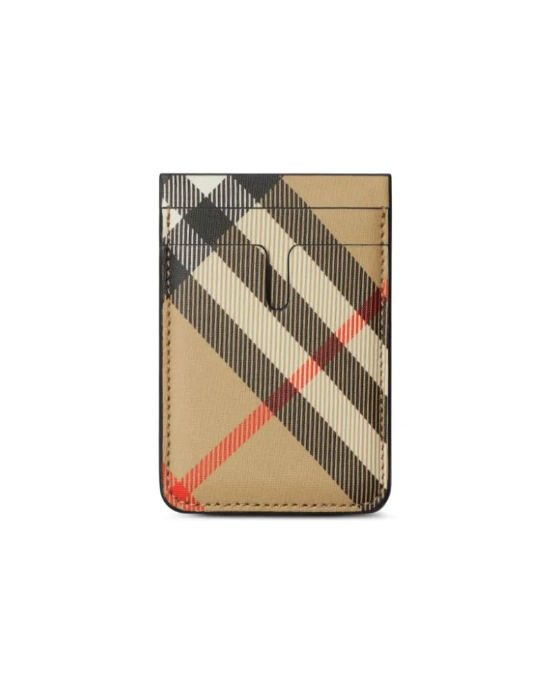 Burberry Kariertes Kartenetui - Braun Braun