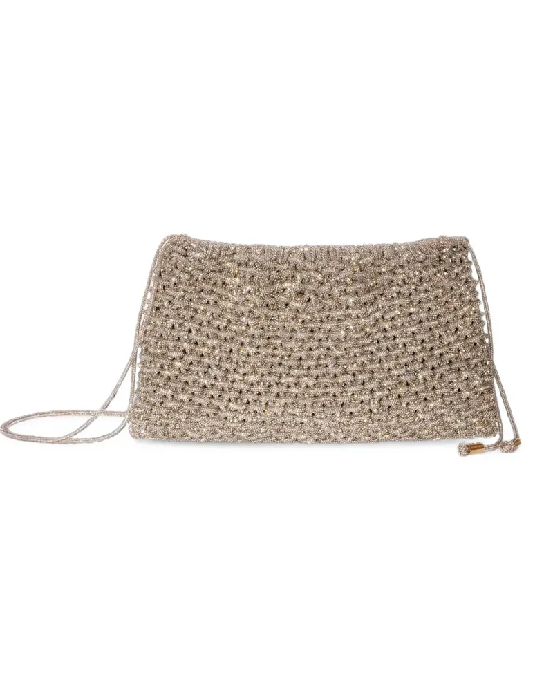 HIBOURAMA Penelope Tote Bag mit Kristallen - Gold Gold