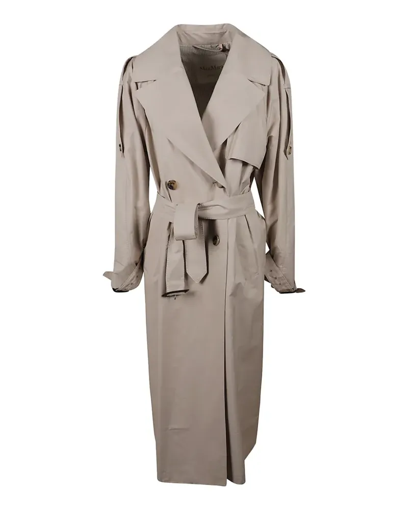 Max Mara double-breasted belted trench coat - Nude Nude