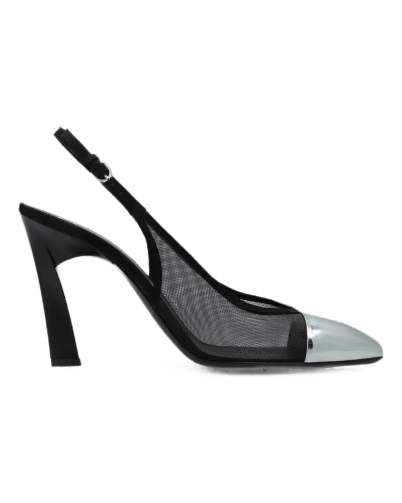 Emporio Armani Pumps mit Mesh-Einsatz - Schwarz Schwarz