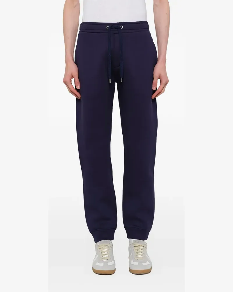 Kenzo logo-patch drawstring track pants - Blau Blau
