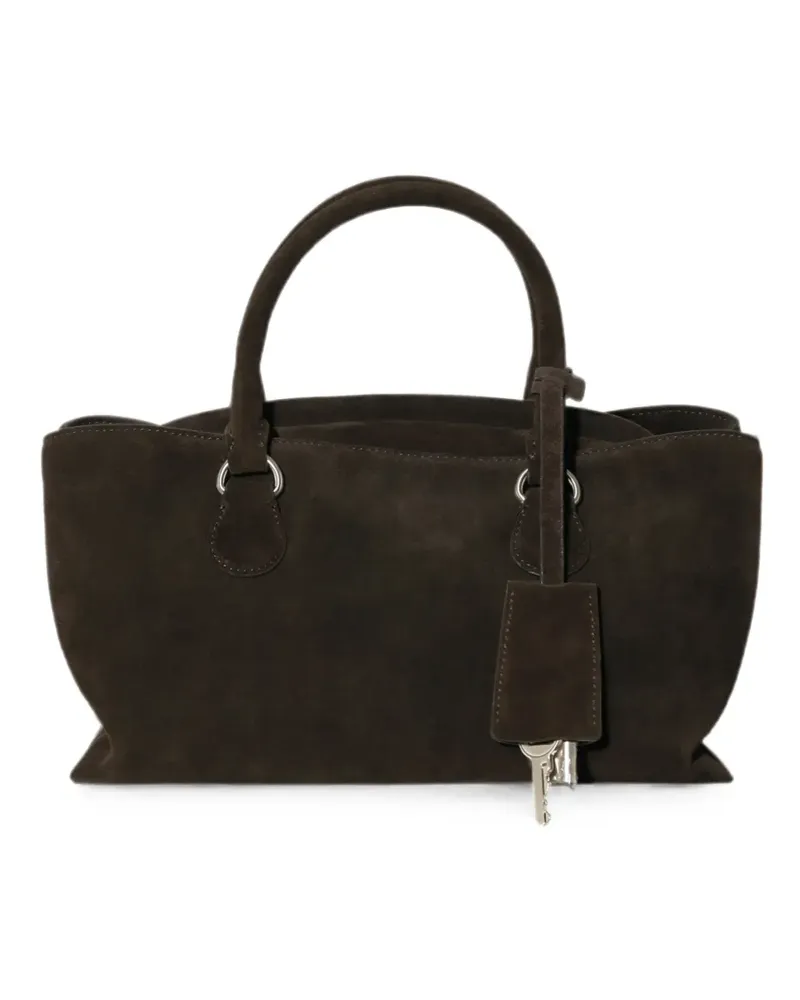 OSOI Brot calf suede shoulder bag - Braun Braun
