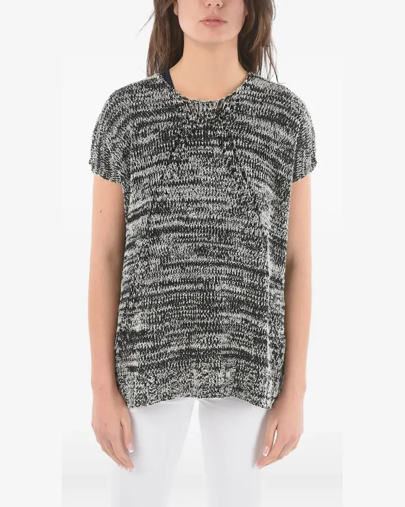 Woolrich Zweifarbiger Pullover - Schwarz Schwarz