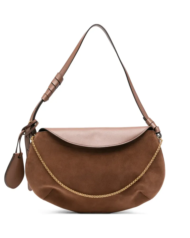NEOUS Libra Schultertasche mit Kette - Braun Braun