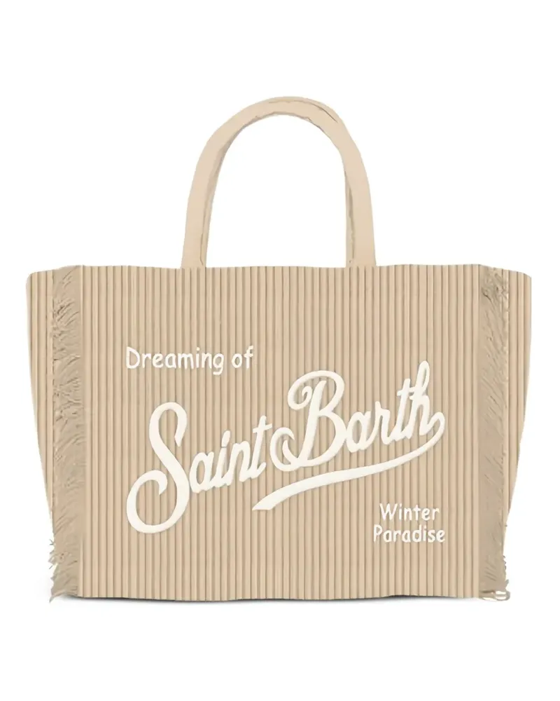 MC2 Saint Barth Colette Cord-Tote Bag mit Fransen - Nude Nude