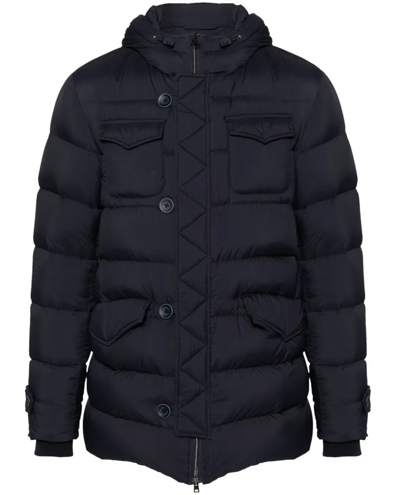 Herno L'Eskimo Daunenjacke mit Kapuze - Blau Blau