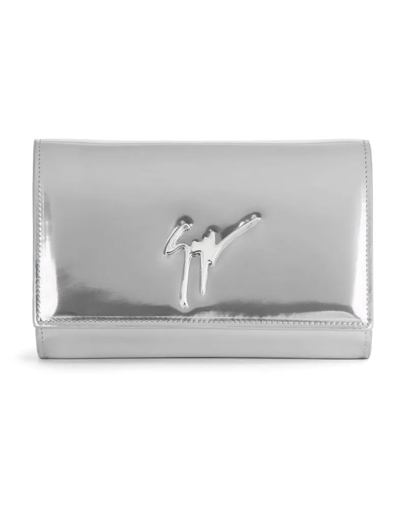 Giuseppe Zanotti Cleopatra Clutch Silber