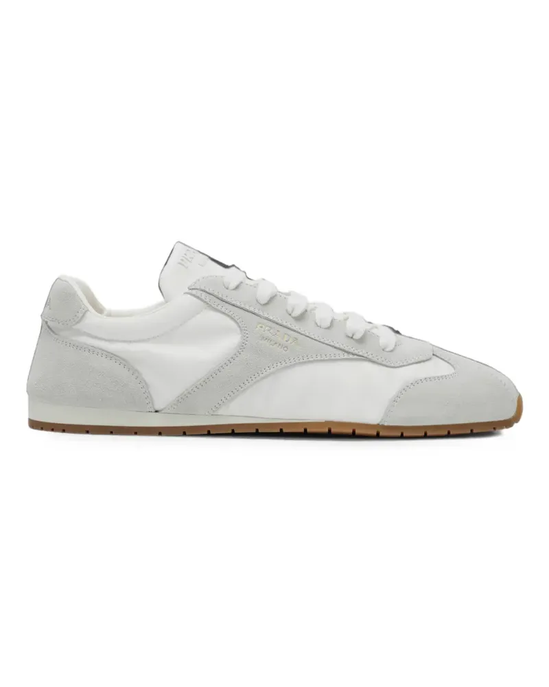 Prada Re-Nylon Sneakers aus Wildleder - Weiß Weiß