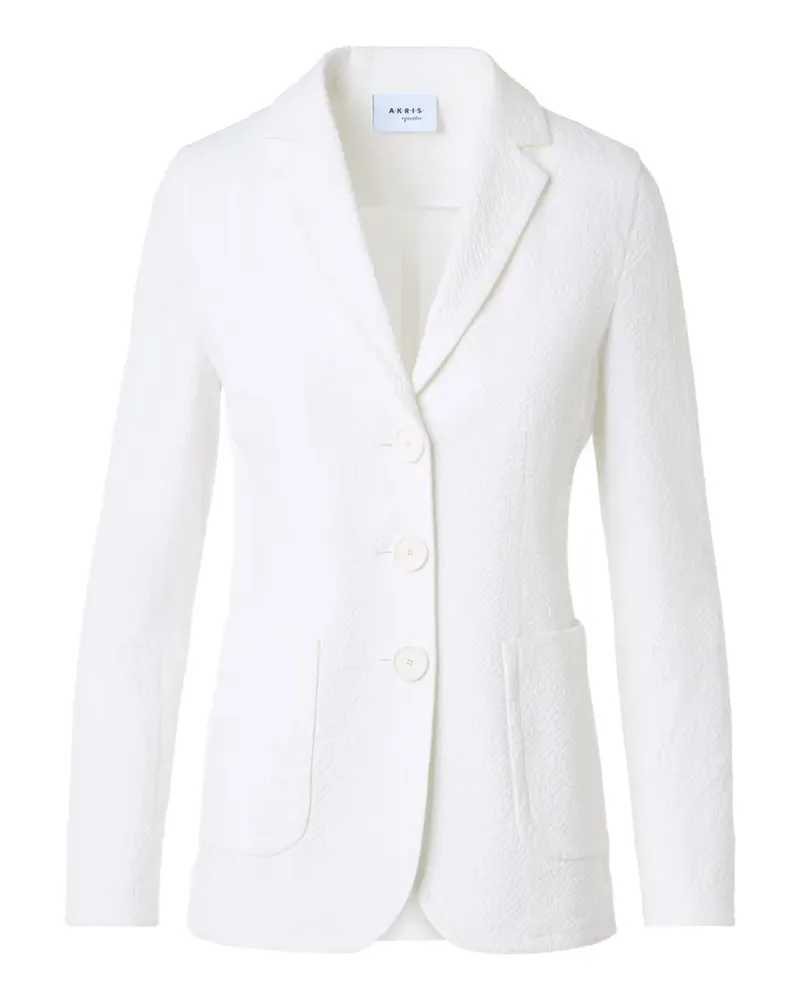 Akris Strukturiertes Sakko - Weiß Weiß