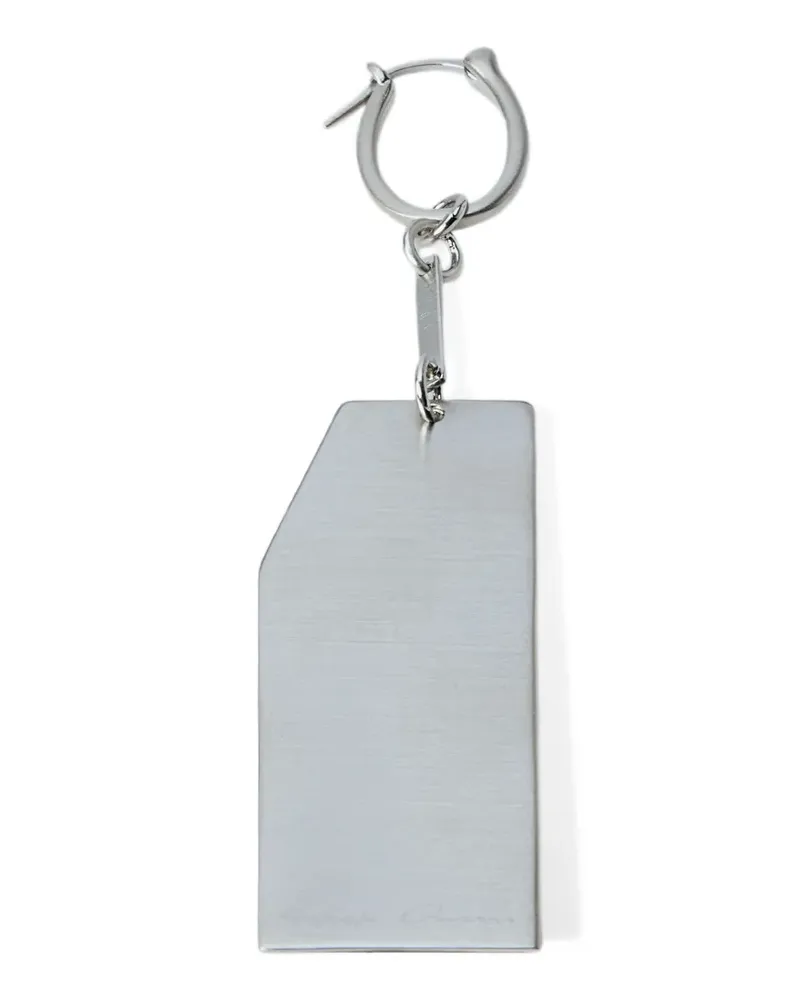 Rick Owens Geometrische Ohrringe mit Anhänger - Silber Silber
