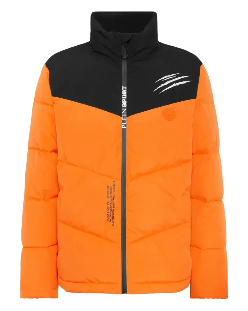 Philipp Plein Gesteppte Scratch Jacke - Orange Orange