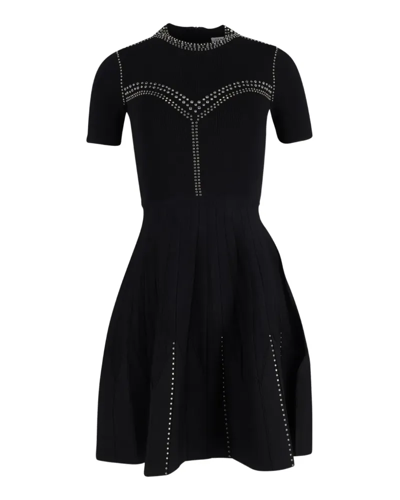 Sandro stud-embellished knit mini dress - Schwarz Schwarz
