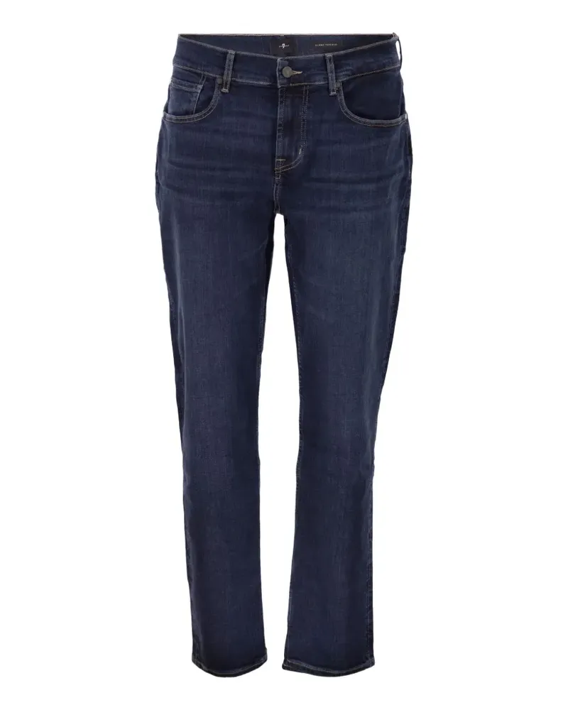 7 for all mankind tapered five-pocket jeans - Blau Blau