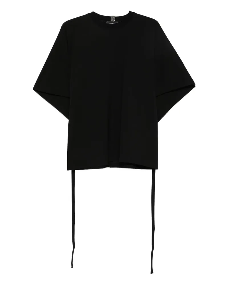 Fabiana Filippi T-Shirt mit Kordelzug - Schwarz Schwarz