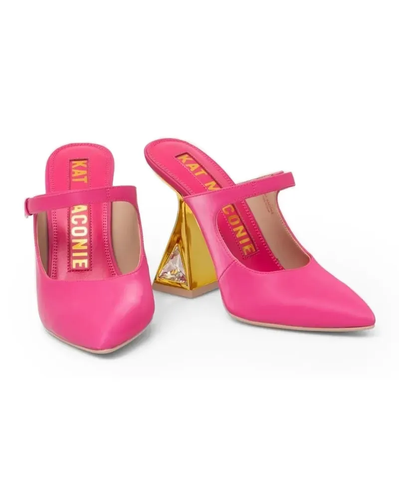 Kat Maconie Hailey Mules mit Absatz 115mm - Rosa Rosa