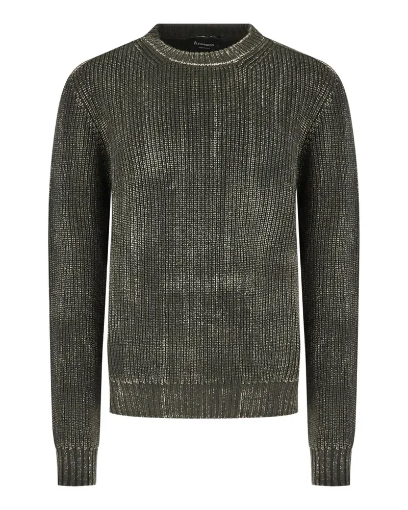Arovescio Gerippter Pullover - Grün Grün