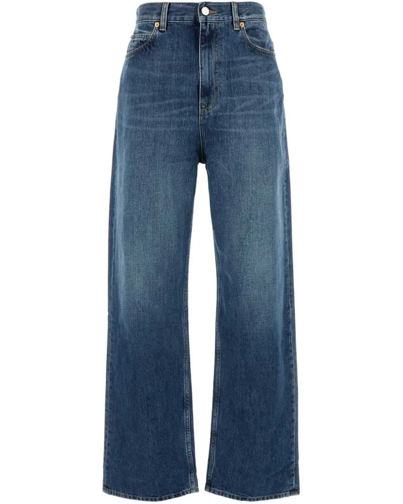 Valentino Garavani Jeans mit weitem Bein - Blau Blau