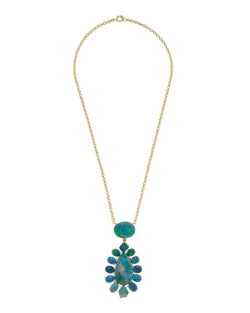 Irene Neuwirth 18kt Gelbgoldhalskette mit Opal