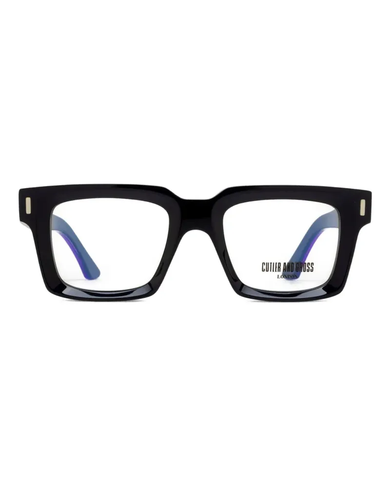 Cutler and Gross Brille mit eckigem Gestell - Schwarz Schwarz