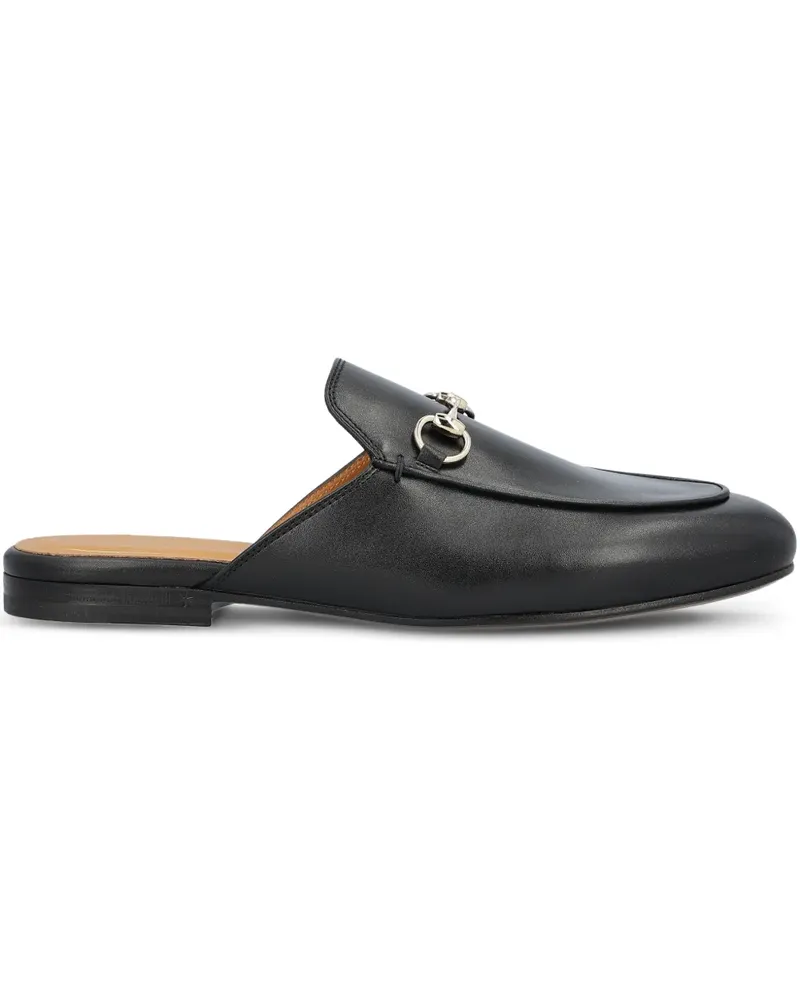 Gucci Princetown Mules aus Leder - Schwarz Schwarz