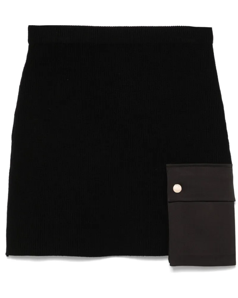 Liu Jo Gestrickter Minirock mit Taschen - Schwarz Schwarz