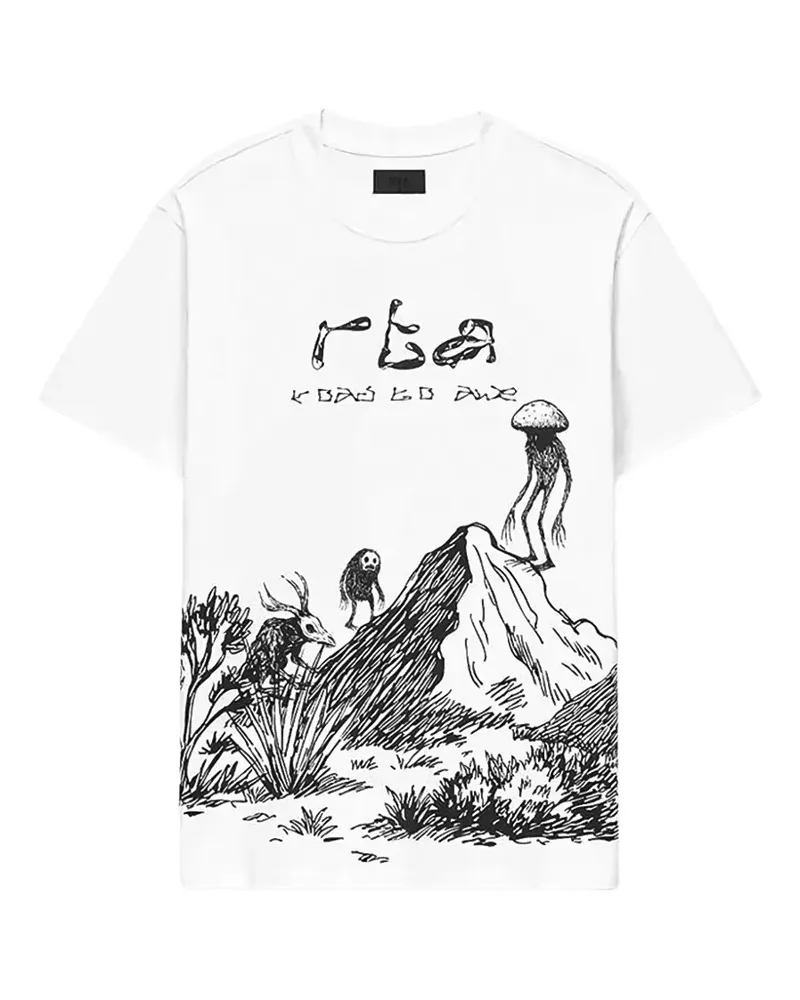 RTA Colin graphic-print T-shirt - Weiß Weiß