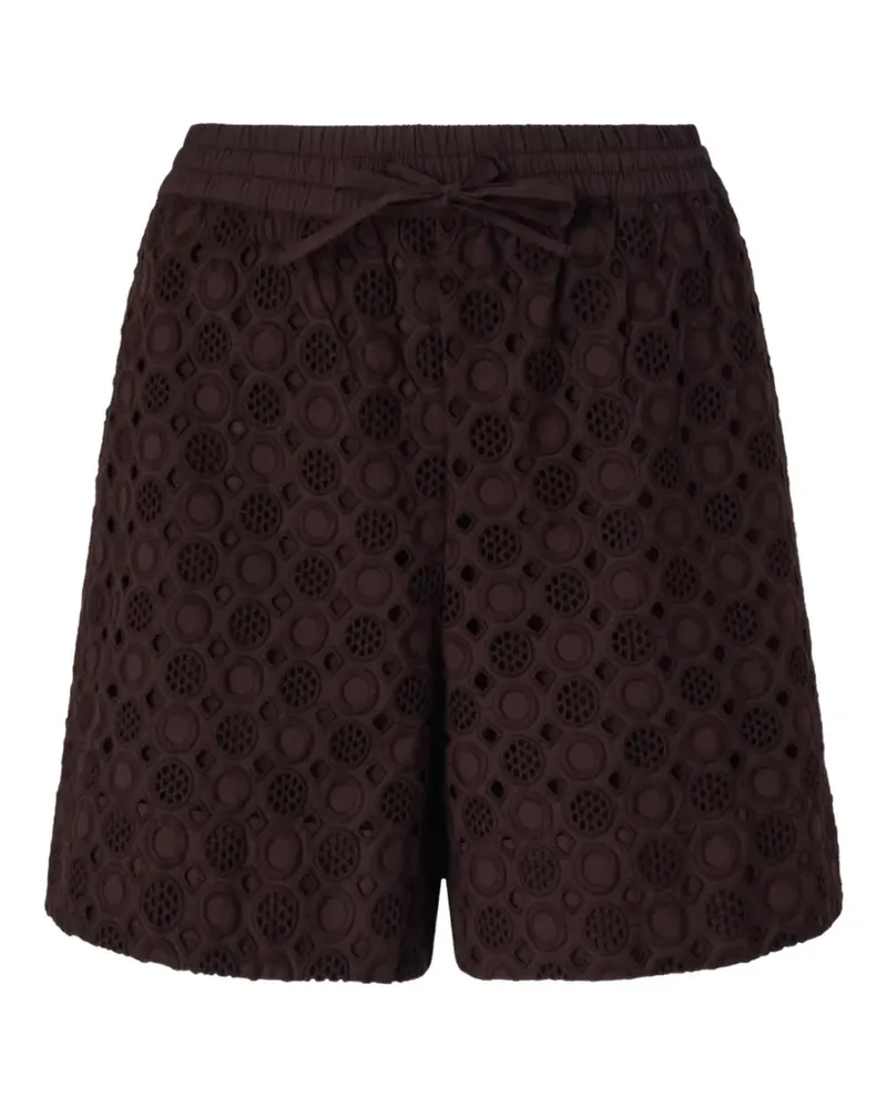 Pinko Shorts mit Stickerei - Braun Braun