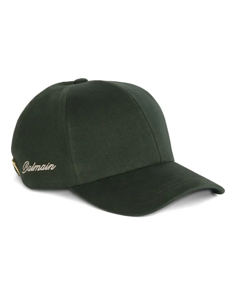 Balmain washed cotton cap - Grün Grün
