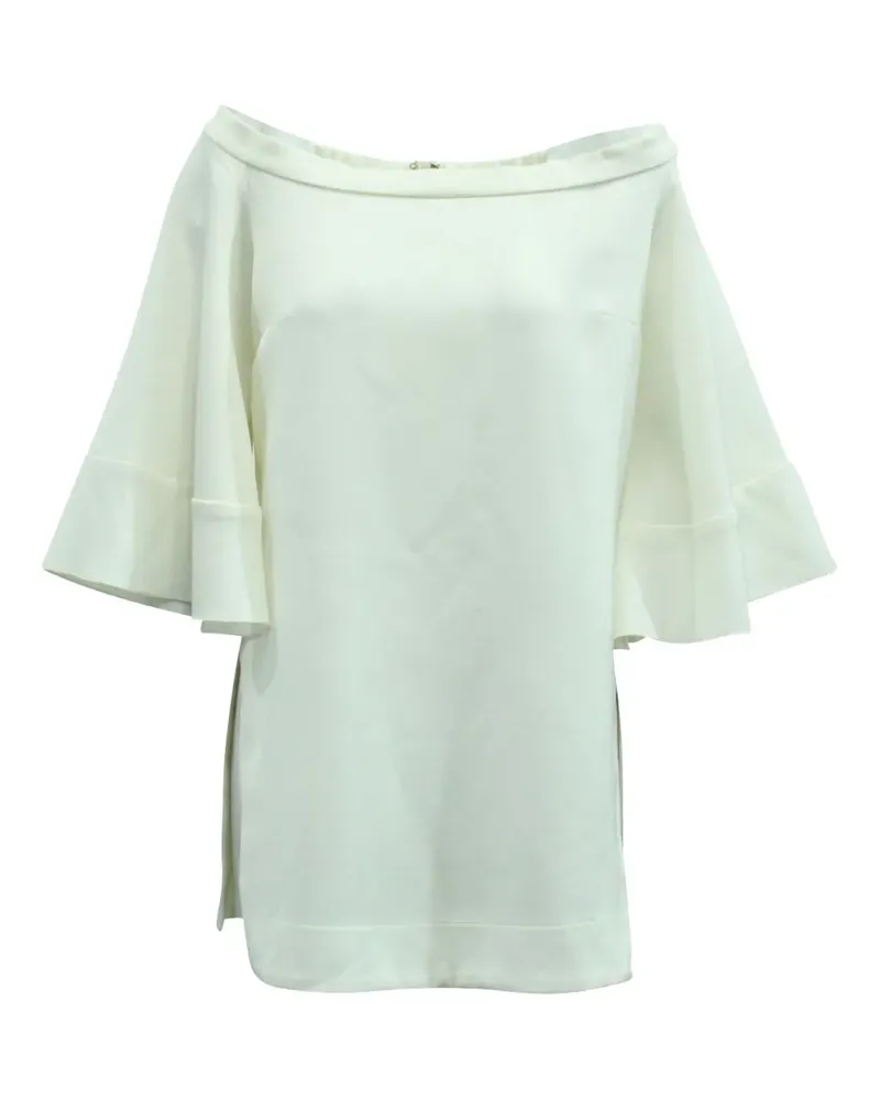 ELLERY Elize bell-sleeve off-the-shoulder blouse - Weiß Weiß