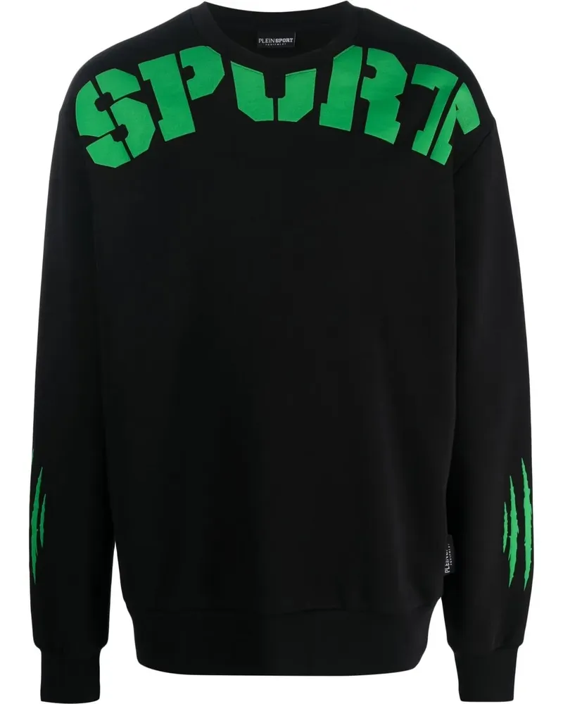 Philipp Plein Sweatshirt mit Kratzer-Print - Schwarz Schwarz
