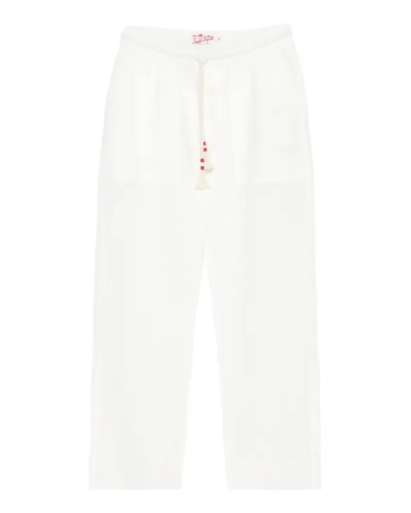 MC2 Saint Barth Calais linen trousers - Weiß Weiß
