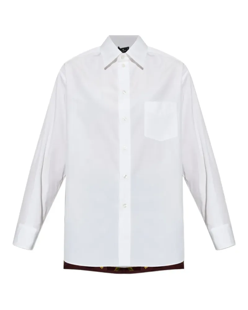 Etro T-Shirt mit Blumenprint - Weiß Weiß