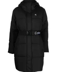 Calvin Klein Gefütterte Kapuzenjacke Schwarz