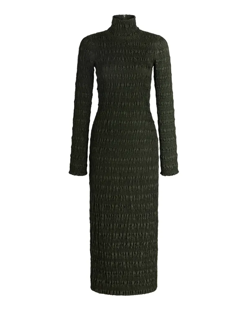 Patou Gesmoktes Midikleid - Grün Grün
