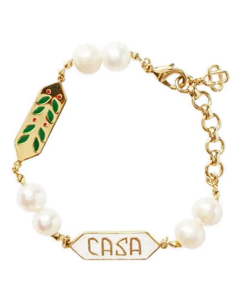 Casablanca Paris Laurel Armband mit Perlen - Gold Gold
