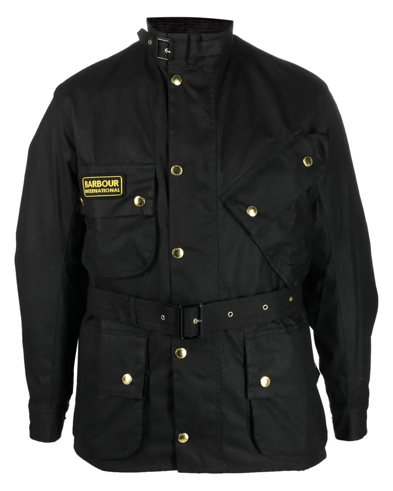 Barbour International Original Mantel - Schwarz Schwarz