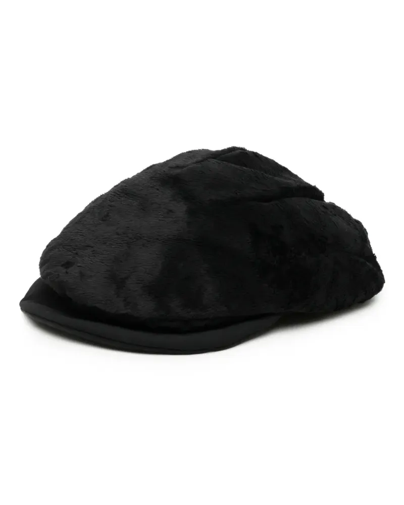 Junya Watanabe Baseballkappe aus Faux Fur - Schwarz Schwarz