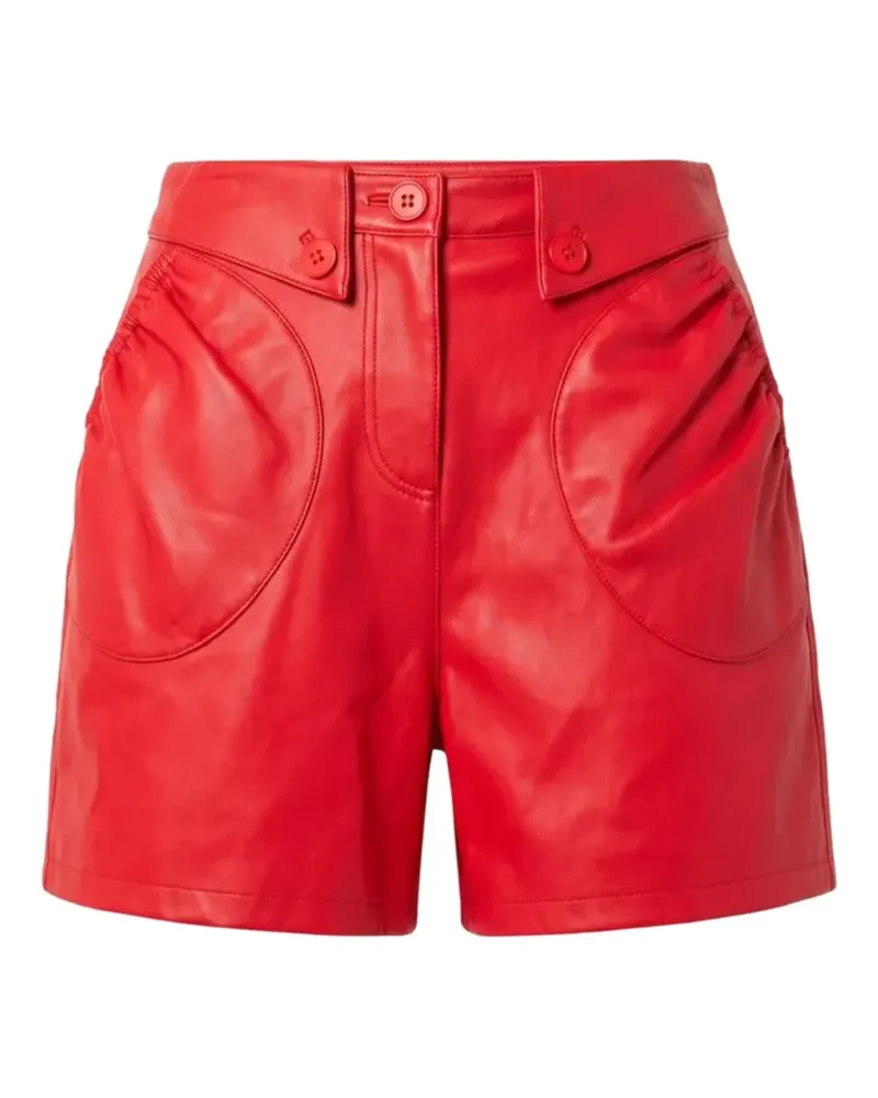 Trussardi button-detail ruched-pocket shorts - Rot Rot