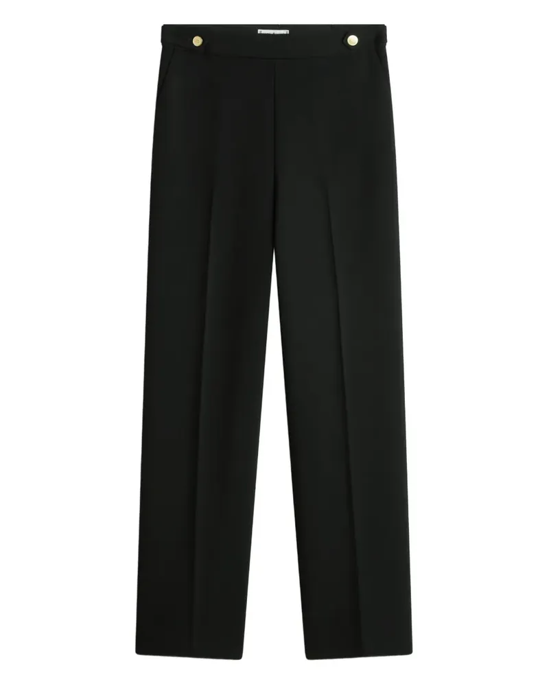 Tommy Hilfiger button-detail trousers - Schwarz Schwarz