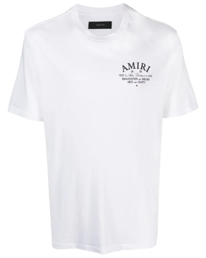 Amiri T-Shirt mit Logo-Print - Weiß Weiß