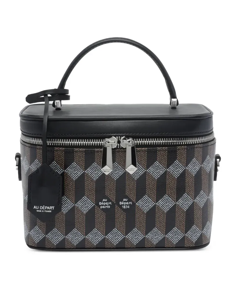 AU DÉPART Étoile logo-print mini bag - Schwarz Schwarz